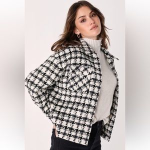 Lulus Houndstooth Shacket